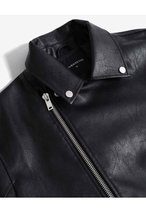 Chaqueta Biker En Pu  Para Hombre Negro Seven Seven