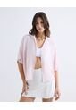 Blusa Fluida Texturizada  Para Mujer Rosado Seven Seven de Seven Seven
