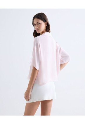 Blusa Fluida Texturizada  Para Mujer Rosado Seven Seven