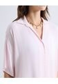 Blusa Fluida Texturizada  Para Mujer Rosado Seven Seven de Seven Seven