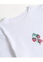 Camiseta Semi Ajustada Estampada  Para Mujer Marfil Seven Seven de Seven Seven