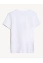 Camiseta Semi Ajustada Estampada  Para Mujer Marfil Seven Seven de Seven Seven