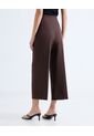 Pantalón Culotte Con Pinzas  Para Mujer Camel Seven Seven de Seven Seven