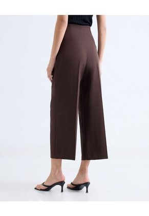 Pantalón Culotte Con Pinzas  Para Mujer Camel Seven Seven
