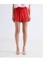 Short Fluido Con Lazo  Para Mujer Rojo Seven Seven de Seven Seven