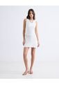 Falda Short Fluido  Para Mujer Blanco Seven Seven de Seven Seven
