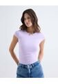 Body Ajustado Con Manga Corta  Para Mujer Lila Seven Seven de Seven Seven