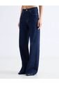 Jean Wide Leg Tono Oscuro  Para Mujer Azul Seven Seven de Seven Seven