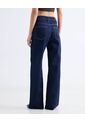Jean Wide Leg Tono Oscuro  Para Mujer Azul Seven Seven de Seven Seven