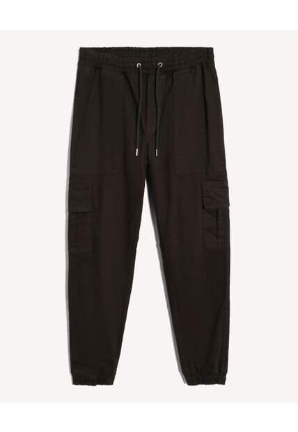 Pantalón Jogger Cargo  Para Hombre Café Seven Seven