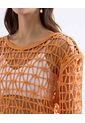 Saco Tejido En Crochet  Para Mujer Naranja Seven Seven de Seven Seven
