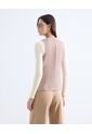 Chaleco Sastrero Con Escote En V  Para Mujer Beige Seven Seven de Seven Seven