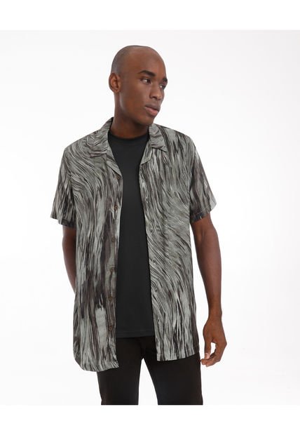 Camisa Para Hombre Manga Corta  Color Verde Claro Marca Seven Seven #45011790