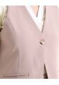 Chaleco Sastrero Con Escote En V  Para Mujer Beige Seven Seven de Seven Seven
