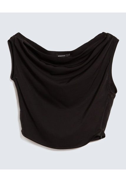 Blusa Para Mujer Manga Corta Color Negro Marca Seven Seven #28124052
