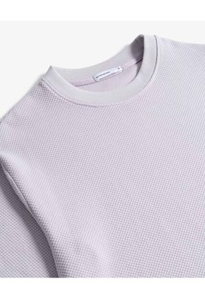 Camiseta Oversize Texturizada  Para Hombre Lila Seven Seven