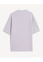 Camiseta Oversize Texturizada  Para Hombre Lila Seven Seven de Seven Seven