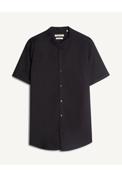 Camisa Para Hombre Manga Corta Cuello Neru Color Negro Marca Seven Seven #45011327