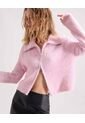 Saco Texturizado Con Zipper  Para Mujer Rosa Seven Seven de Seven Seven