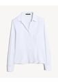 Blusa Camisera Con Pinzas  Para Mujer Marfil Seven Seven de Seven Seven
