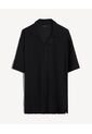 Camisa Resort Texturizada  Para Hombre Negro Seven Seven de Seven Seven