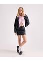 Saco Texturizado Con Zipper  Para Mujer Rosa Seven Seven de Seven Seven