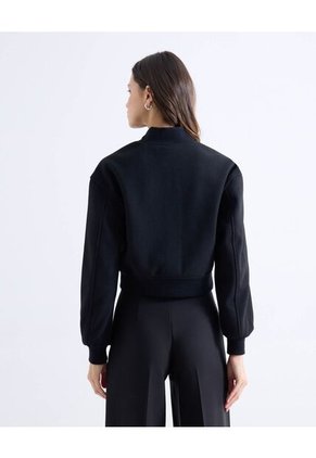 Chaqueta  Para Mujer Bomber Color Negro Marca Seven Seven #28081022