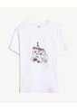 Camiseta Relaxed Estampada  Para Mujer Marfil Seven Seven de Seven Seven