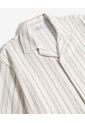 Camisa Oversize Texturizada  Para Hombre Beige Seven Seven de Seven Seven