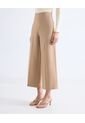 Pantalón Culotte Con Pinzas  Para Mujer Café Seven Seven de Seven Seven