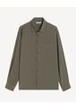 Camisa Relaxed Manga Larga  Para Hombre Verde Seven Seven de Seven Seven