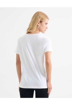 Camiseta Para Mujer Manga Corta Cuello Redondo Color Crudo Marca Seven Seven #28096206