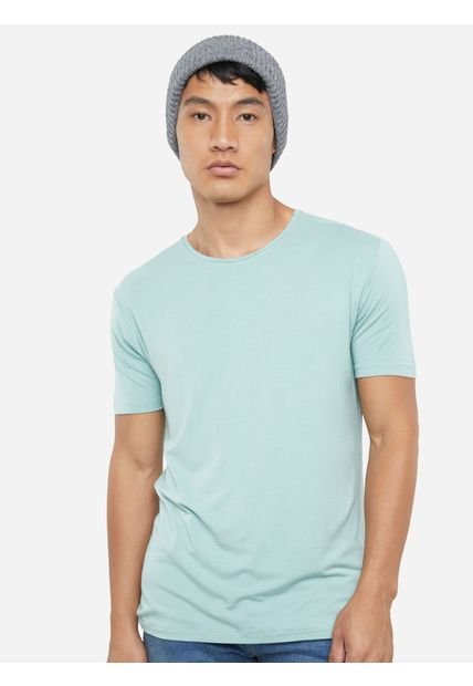 Camiseta Para Hombre Manga Corta Color Verde Oliva Marca Seven Seven #45091973