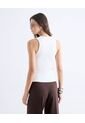 Top Tejido Escote En V Con Botones  Para Mujer Blanco Seven Seven de Seven Seven