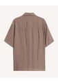 Camisa Relaxed Ligera  Para Hombre Café Seven Seven de Seven Seven