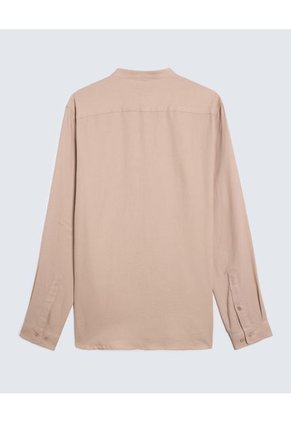 Camisa Para Hombre Manga Larga  Color Beige Marca Seven Seven #45012023