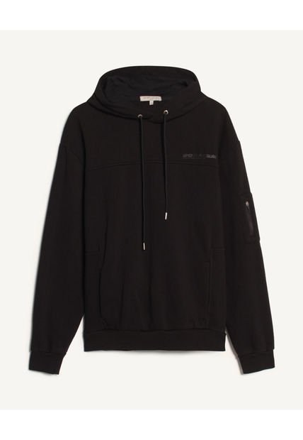 Buzo Para Hombre Hoodie Color Negro Marca Seven Seven #45060603