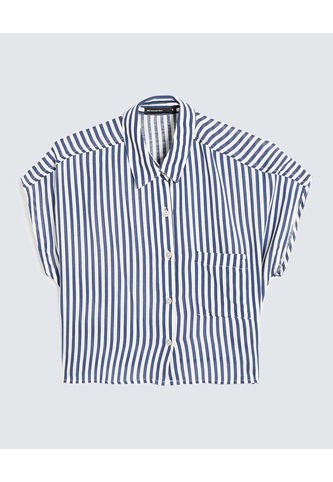 Blusa Para Mujer Manga Corta Color Azul Marca Seven Seven #28124014 Seven Seven