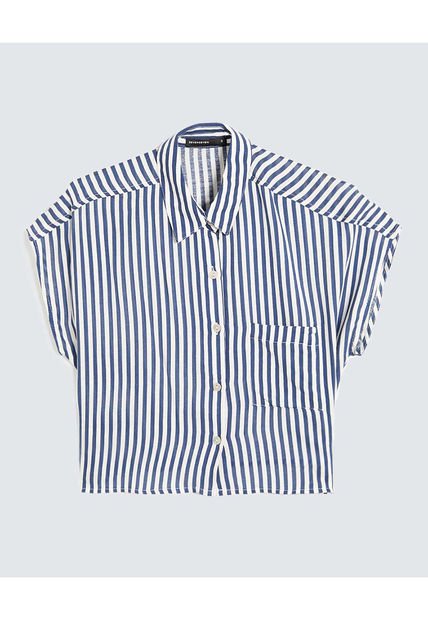 Blusa Para Mujer Manga Corta Color Azul Marca Seven Seven #28124014