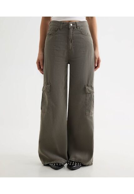 Jean Para Mujer Wide-Leg Color Gris Marca Seven Seven #28160938