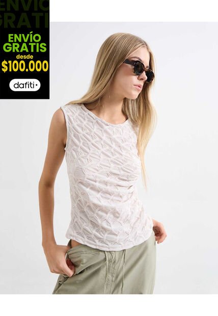 Camiseta Para Mujer Manga Corta Color Rosa  Marca Seven Seven #28096103