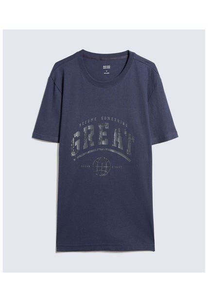 Camiseta Para Hombre Manga Corta Color Azul Oscuro Marca Seven Seven #45092628