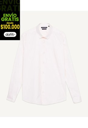 Camisa Para Hombre Manga Larga Color Rosa Marca Seven Seven #45011901