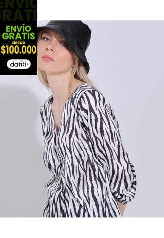 Blusa Para Mujer Manga 3/4 Color Negro Marca Seven Seven #28123752 Seven Seven