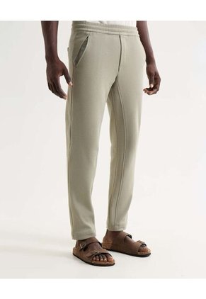 Pantalón De Sudadera  Para Hombre Beige Seven Seven