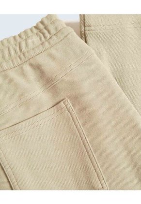 Pantalón De Sudadera  Para Hombre Beige Seven Seven