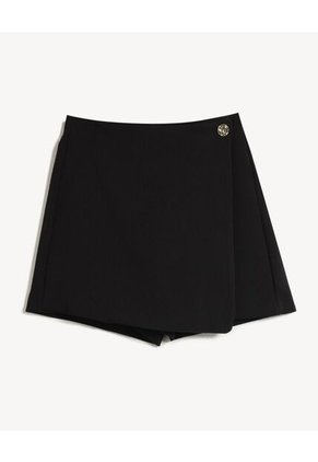 Short Para Mujer Multiusos Plano Color Negro Marca Seven Seven #28191148
