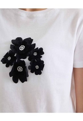 Camiseta Para Mujer Manga Corta Cuello Redondo Color Marfil Marca Seven Seven #28096200