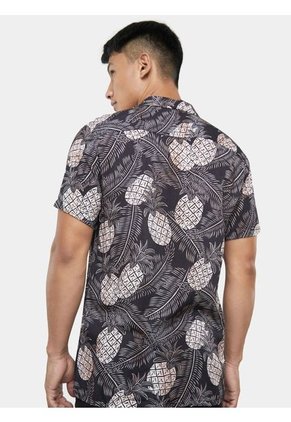 Camisa Para Hombre Manga Corta  Color Negro Marca Seven Seven #45011695