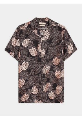 Camisa Para Hombre Manga Corta  Color Negro Marca Seven Seven #45011695